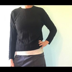 Black cashmere sweater, size L